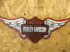 Harley Davidson Motorcycle Wall Plaque