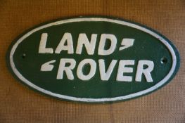 Land Rover Wall Plaque