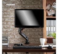 (HZ104) Single Arm Gas Mount With Clamp Ultra-flexible single monitor mount with built in cabl...