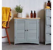 (HZ53) Shrewsbury Towel Cabinet Hard wearing, solid ash top features a charming natural wood g...