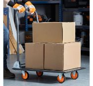 (HZ80) 150kg Capacity Platform Truck. Transport heavy, bulky and large items, boxes, furniture ...