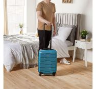 (HZ5) Teal Cabin Bag Fits most budget airlines baggage restrictions including Ryanair, EasyJet...