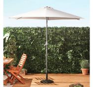(HZ68) Ivory 2.7M Steel Parasol Rust-resistant powder coated steel frame with a hardwearing po...