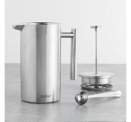 (HZ136) 12 Cup Cafetiere with Spoon Comes with a 2-in-1 spoon and sealing clip Filter the gro...