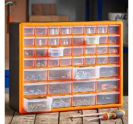 (HZ127) 44 Drawer Storage Organiser Ideal for storing small parts such as nuts, bolts, screws,...