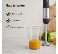 (HZ9) 800W 3 in 1 Hand Blender Set includes 500ml chopping bowl, 600ml beaker with blending bl...