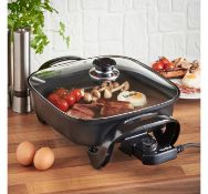 (HZ97) 30cm Square Multi Cooker Convenient and Easy to use cooker that frys, Sautés, Braises,...