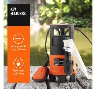 (F43) 400W Water Pump with 8m Hose Rains water rapidly at a max rate of 7500L/H Ideal for emp...