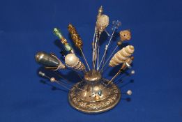 Job lot of various hat pins 25 in total.