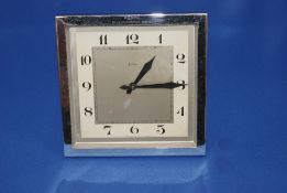 Mid Century Chrome Clock