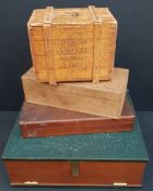 Vintage Antique 4 x Assorted Wood Boxes