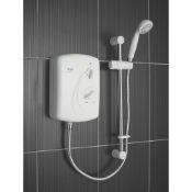 (QP149) TRITON ENRICH WHITE 8.5KW MANUAL ELECTRIC SHOWER. A great value unit that is easy to((QP149)