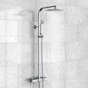 (SA122) Thermostatic Bar Mixer Shower Set Valve Head + Handset.