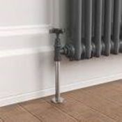 Anthracite Standard Connection Angled Radiator Valves. RA05A. 15mm standard connection. Angl...