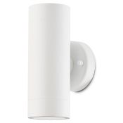 (QL53) Blooma Candiac Matt White Mains-powered LED Outdoor Wall light 760lm. Dimmable Non-dimma...
