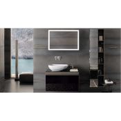 (QL6) Keramag Geberit Grey/Brown Citterio washbasin cabinet. RRP £2,125.99. Comes complete wi...