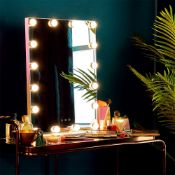 (KN118) Slimline Hollywood Mirror Features 16 LED bulbs with touch controls and a dimmer funct...