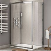 Twyfords 1600x800mm - Premium EasyClean Sliding Door Shower Enclosure.RRP £549.99.8mm EasyClea...