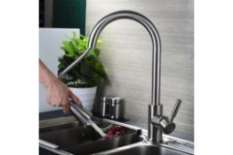 Della Modern Monobloc Chrome Brass Pull Out Spray Mixer Tap. RRP £299.99.This tap is from...