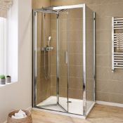 Twyfords 800x800mm - 8mm - Elements EasyClean Bi Fold Door Shower Enclosure. RRP £479.99 6mm E...