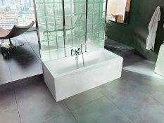 (CK121) Twyford INDULGENCE 1800x800mm Rectangular Bath. White. RRP £938.99.Comes complete w...