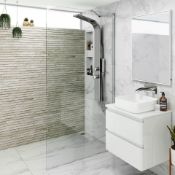 Twyfords 900mm - 8mm - Premium EasyClean Wetroom Panel. Rrp £349.99. H85950CP. 8mm EasyClean ...