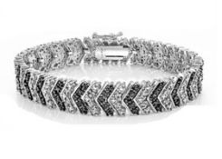 Black & White Diamond Chevron Bracelet