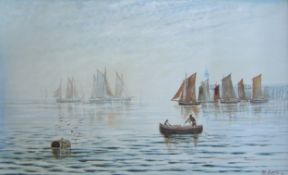 Fine 19th Century British School Watercolour. Signed M. E. Adams