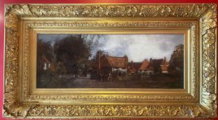 Original Signed Oil Painting. John Lochhead, 1866-1921 - Norfolk Village