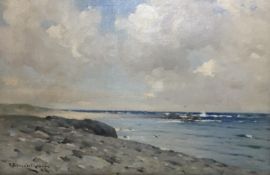 Robert Macnee. Port Mhor BayTiree. Signed Oil Painting