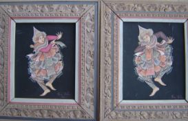 Pair of Indonesian/Balinese Dancers