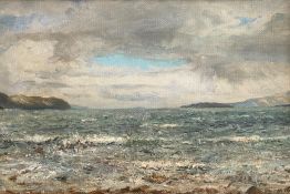 William Arthur Lawrie Carrick, 1879-1964. Original Signed Oil. Broadford Bay Isle of Skye
