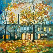 Bryan Evans. Autumn At The Arlington Baths. Signed Watercolour Painting