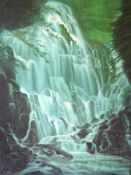 Oil on Canvas. Oscar Yabut - Waterfall