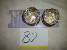 1 Pair of Gainsborough Crystal Knob Set