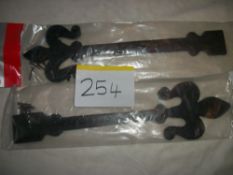2 Pairs x Antique Black Hinge