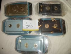 5 x Various Rim Lock