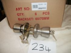 6 x Dale Hardware Entrance Knobset