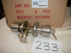6 x Dale Hardware Entrance Knobset
