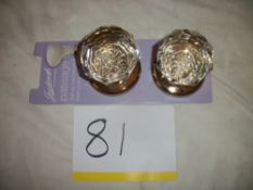 1 Pair of Gainsborough Crystal Knob Set