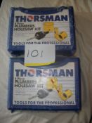 2 x Thorsman 8 Piece Plumbers Holesaw Kit