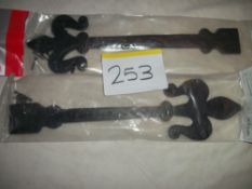 2 Pairs x Antique Black Hinge