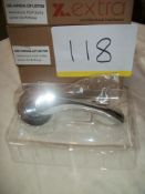 5 x Polished Chrome Sofia Lever on Round Rose