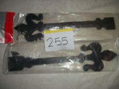 2 Pairs x Antique Black Hinge