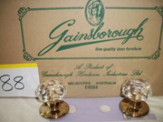 24 Pair of Gainsborough Crystal Knob Set