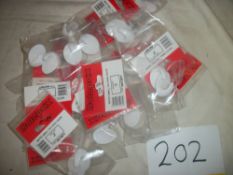 15 Pack x 2 Small Self Adhesive Oval Hook
