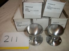 5 Pairs x Chrome Rim Knob