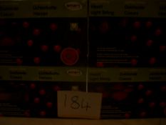 4 Boxes of Solar Heart String Light