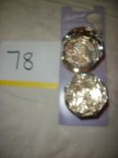 1 Pair of Gainsborough Crystal Knob Set