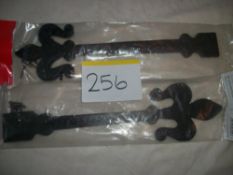 2 Pairs x Antique Black Hinge